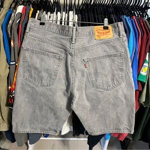 Levi's 569 Loose Fit Baggy Jean Shorts Jorts Gray